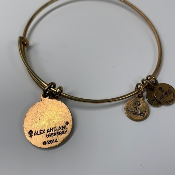 Alex And Ani Lucky Clover Expandable Charm Bangle, 2.5”-3.25” - Picture 3 of 4